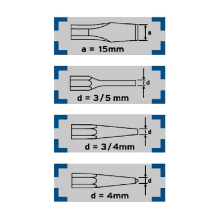 Meißel-Set - 6 -tlg.