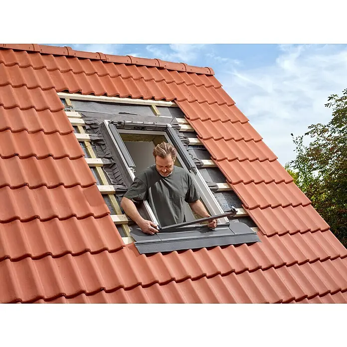 Velux Eindeckrahmen EDZ CK02 2000 - B x H: 55 x 78 cm - Anwendungsbeispiel