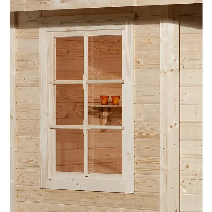 Weka Fensterladen - Passend für: Weka Gartenhäuser 149 & 177 - Detailaufnahme