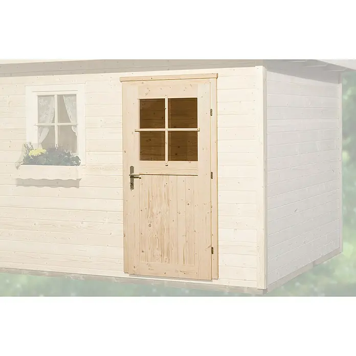 Weka Zusatztür - Passend für: Weka Gartenhäuser Wandstärke 45 mm, 97 x 182 cm - Detailaufnahme