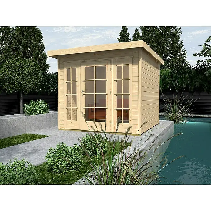 Weka Gartenhaus 172 - B x T: 319 x 342 cm, Holz, 8,82 m², Wandstärke: 21 mm, Ohne Anbau - Stimmungsaufnahme