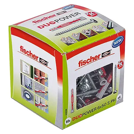 Fischer Duopower Dübel- & Schraubenbox 6 x 50 S PH LD