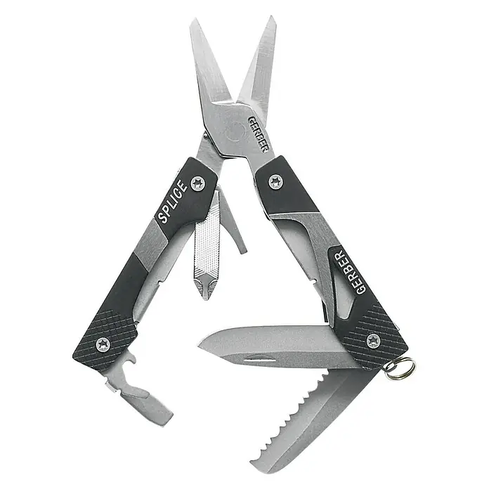 Gerber Faltwerkzeug Splice Pocket Tool™ - 8 Funktionen, Gürtelclip, Geeignet für: Papier - Draufsicht