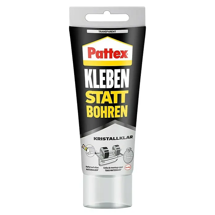 Pattex Montagekleber Kleben statt Bohren - 90 g, Tube, Lösemittelfrei - Vorderansicht