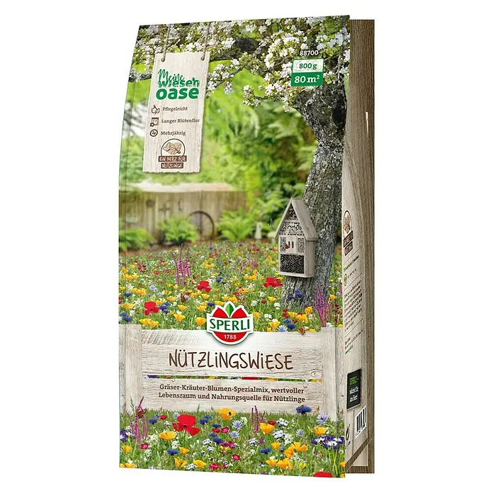 Sperli Wildblumensamen Nützlingswiese - 80 m² - Diagonale Ansicht