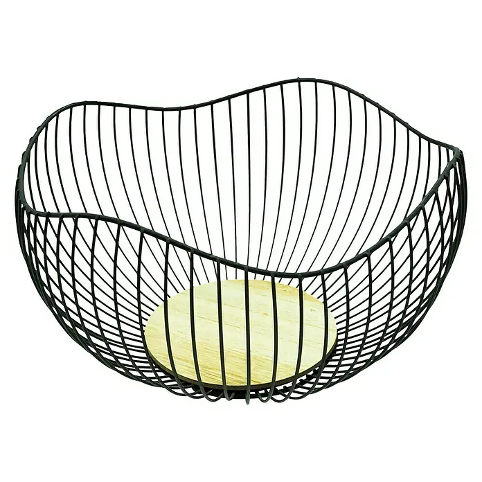 Schale Wellenform - Ø x H: 31 x 17 cm, Metall, L - Vorderansicht
