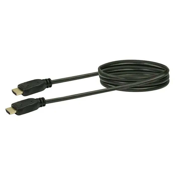 Schwaiger HDMI-kabel - 2 m, Crne boje, 18 Gbit/s, 4K (4096 x 2160 piksela) - Dijagonalni pogled