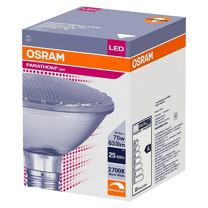 Osram LED žarulja - E27, 10 W, PAR95, 633 lm - Dijagonalni pogled