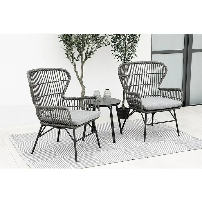Conjunto de muebles Lavinia - 3 piezas, Gris Marrón - Foto ambiente