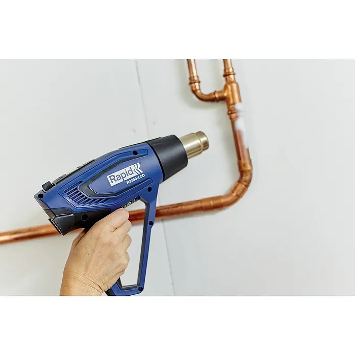 Rapid Puhalo vrućeg zraka 2200-LCD - 2.200 W, Temperaturni raspon: 50 °C - 650 °C - Proizvod u upotrebi