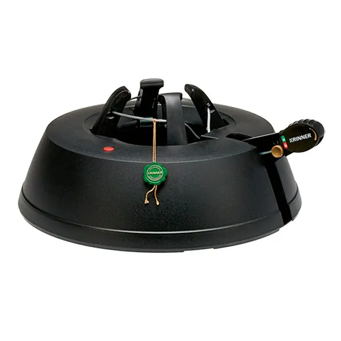 Krinner Kerstboomstandaard - Diameter: 36 cm, Max. boomlengte: 2,5 m, Groen - Zijaanzicht links