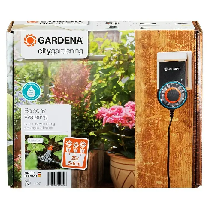 Gardena Micro-Drip Blumenkasten-Bewässerungs-Set - Einsatzbereich: Bewässerungstechnik - Vorderansicht