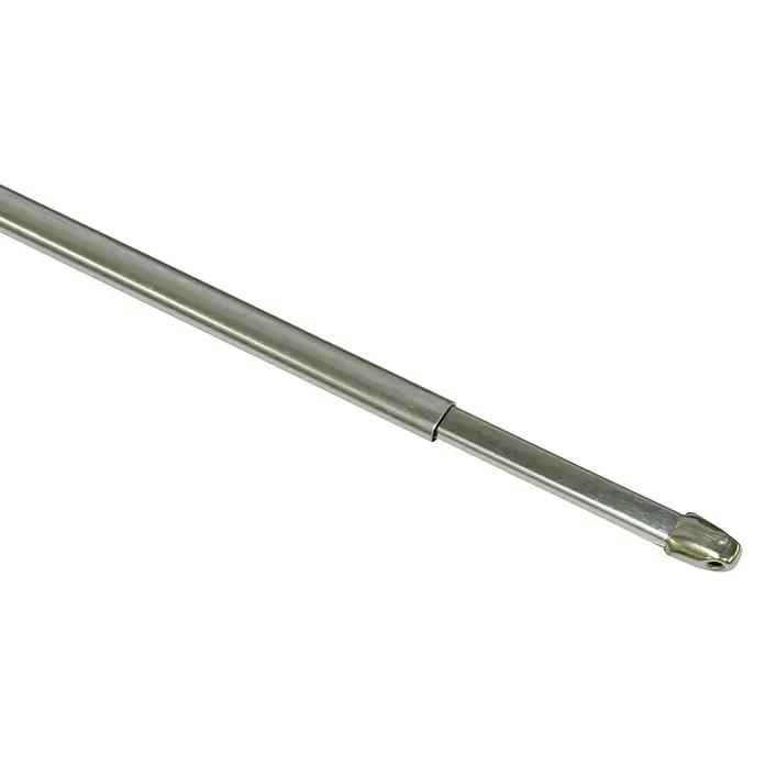Gardinia Vitragestange - Auszugslänge: 100 cm - 160 cm, Chrom, Inhalt: 2 Stk. - Detailaufnahme