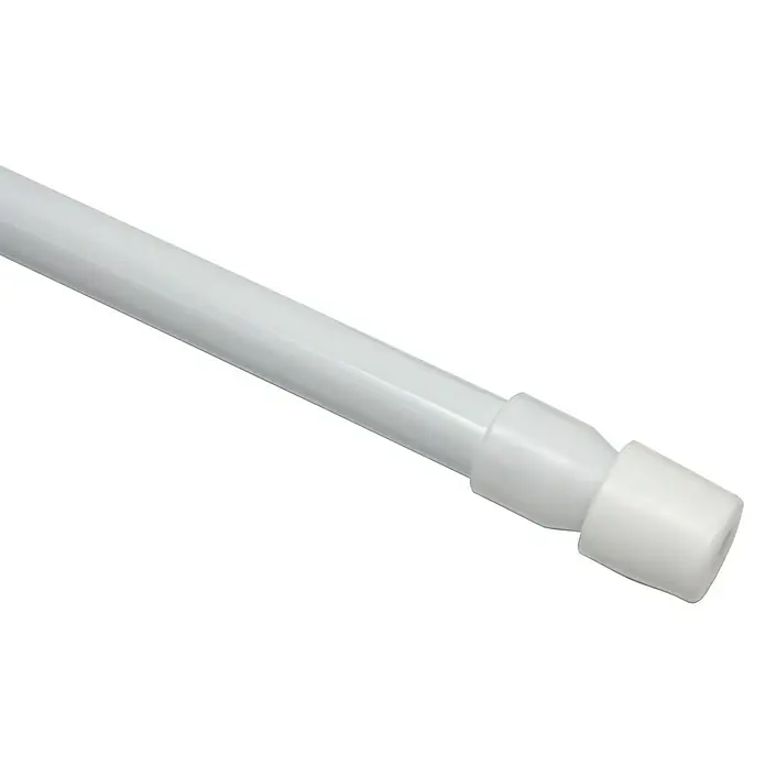 Gardinia Spannstange - Auszugslänge: 60 cm - 90 cm, Weiß, Inhalt: 2 Stk. - Detailaufnahme