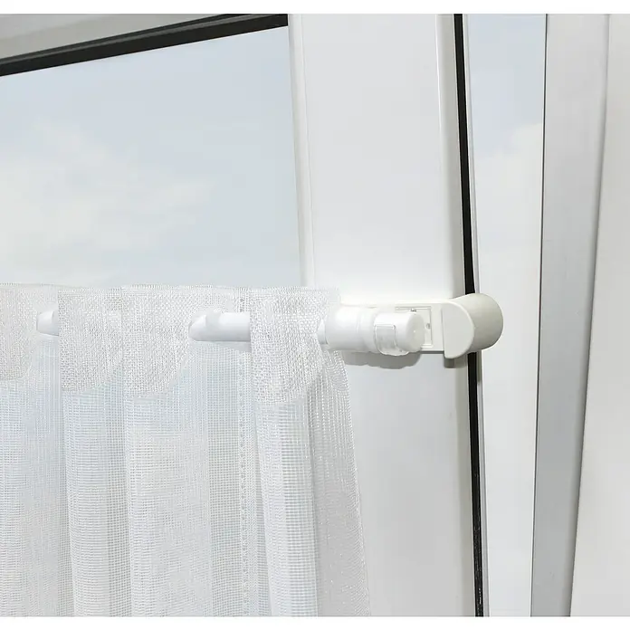 Gardinia Träger für Vitragestangen - Weiß, Inhalt: 2 Stk. - Detailaufnahme