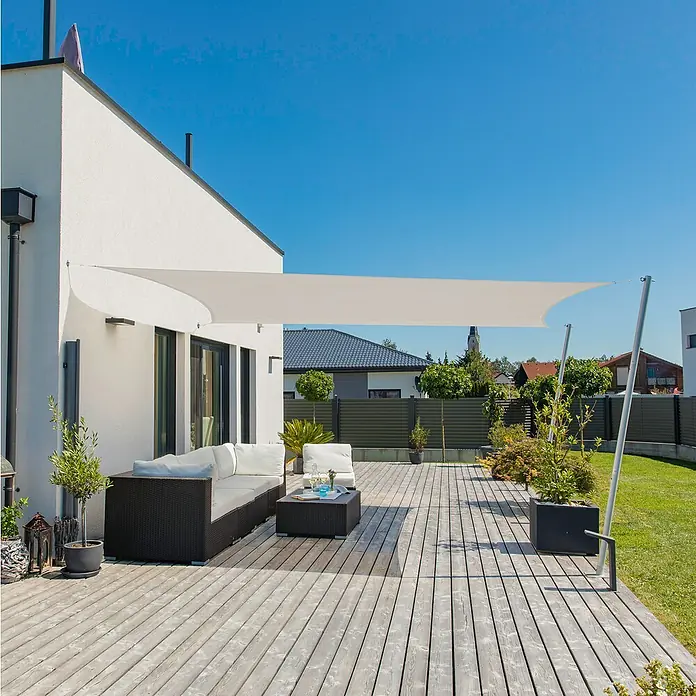 Windhager Zaštita od sunca, jedro Cannes - D x Š: 3 x 4 m, Cream, Pravokutno - Živopisni prikaz