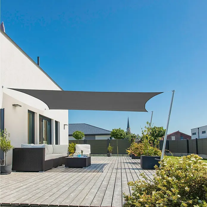 Windhager Zaštita od sunca, jedro Cannes - D x Š: 3 x 4 m, Antracit, Pravokutno - Živopisni prikaz