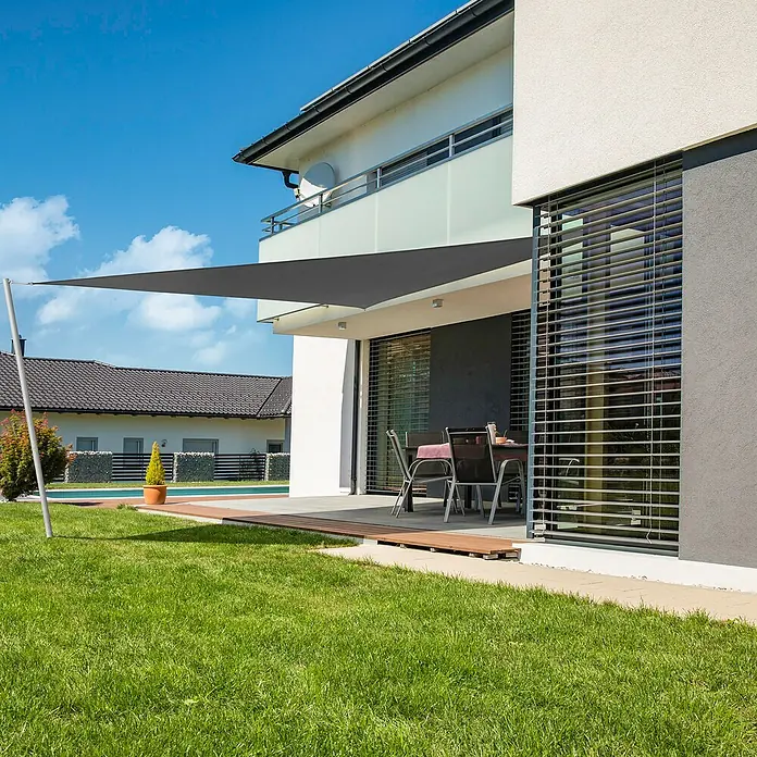 Windhager Zaštita od sunca, jedro Cannes - Antracit, D x Š: 3 x 3 m, Trokutno - Živopisni prikaz