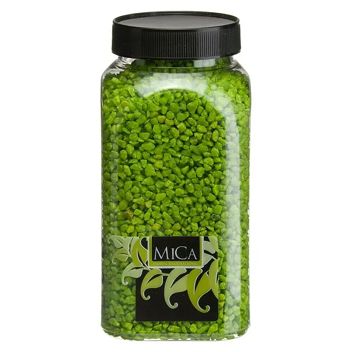 Piedras decorativas - Verde, 650 ml - Vista frontal
