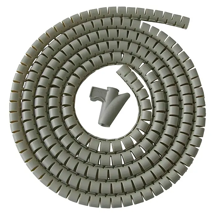 Eurobric 2000 Tubo flexible Easy cover - Ø x L: 25 mm x 2 m, Gris - Vista descendente