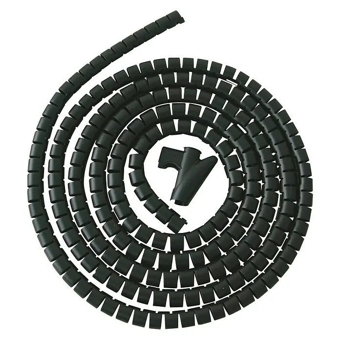 Eurobric 2000 Tubo flexible Easy cover - Ø x L: 15 mm x 3 m, Negro - Vista descendente