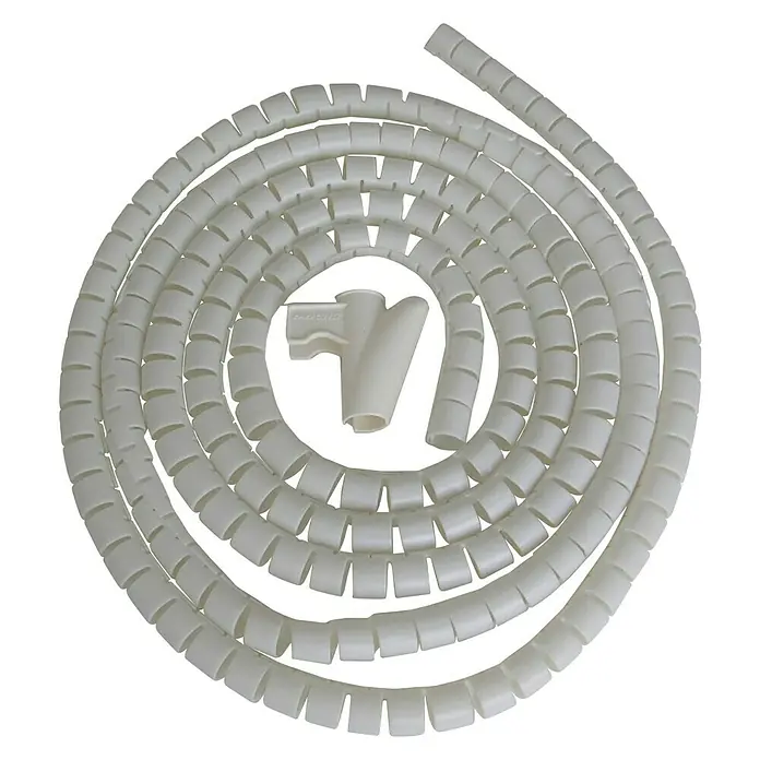 Eurobric 2000 Tubo flexible Easy cover - Ø x L: 15 mm x 3 m, Blanco - Vista descendente