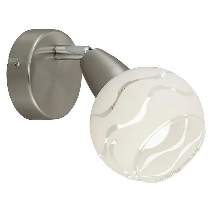 Brilo Aplique de pared redondo Viola - 40 W, Ø x Al: 80 x 105 mm, E14 - Vista angular