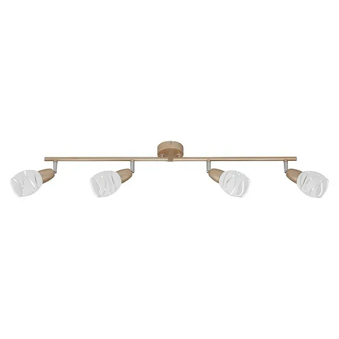 Briloner Regleta Golden - 40 W, L x An x Al: 80 x 750 x 117 mm, E14 - Vista frontal