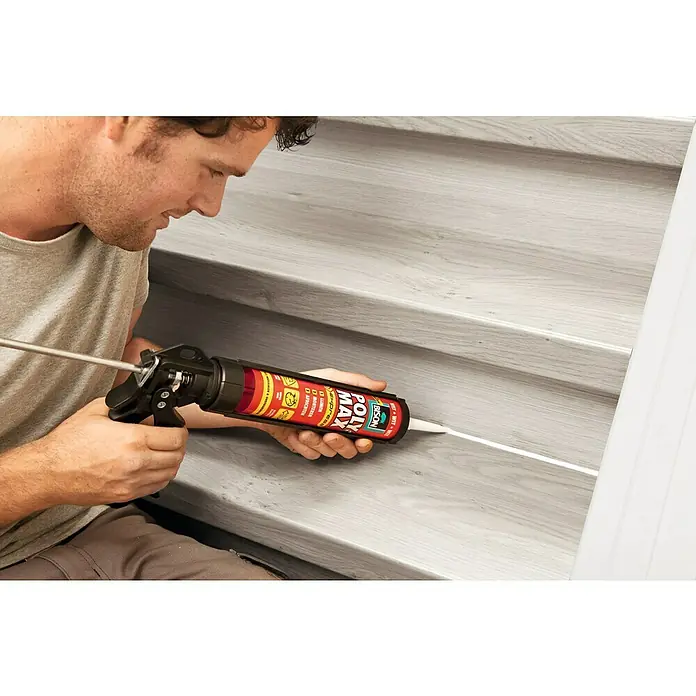 Bison Poly Max Universele montagelijm Wit Koker 425 g - Uv-bestendig, 425 g - Toepassingsvoorbeeld