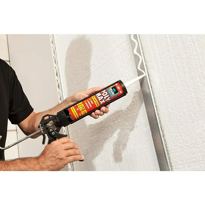 Bison Poly Max Universele montagelijm Wit Koker 425 g - Uv-bestendig, 425 g - Toepassingsvoorbeeld