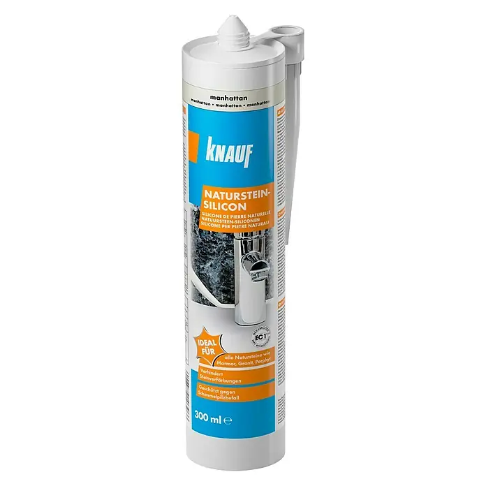 Knauf Naturstein-Silikon - Manhattan, 300 ml - Vorderansicht