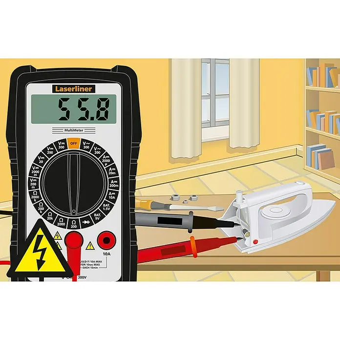 Laserliner Digital-Multimeter - Messbereich Wechselspannung: 200 V - 300 V - Anwendungsbeispiel