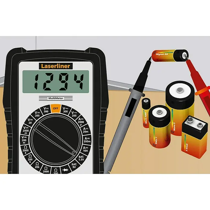 Laserliner Digital-Multimeter - Messbereich Wechselspannung: 200 V - 300 V - Anwendungsbeispiel
