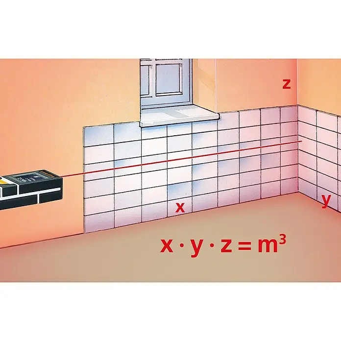 Laserliner Laserentfernungsmesser T3 - Messbereich: 0,2 - 30 m - Anwendungsbeispiel