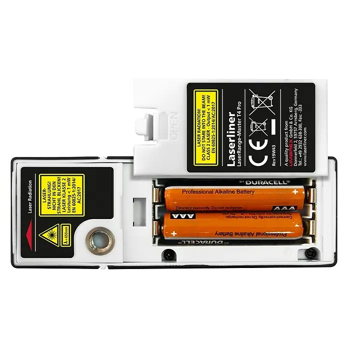 Laserliner Laserentfernungsmesser LaserRange Master T4 - Messbereich: 0,2 - 40 m - Rückansicht