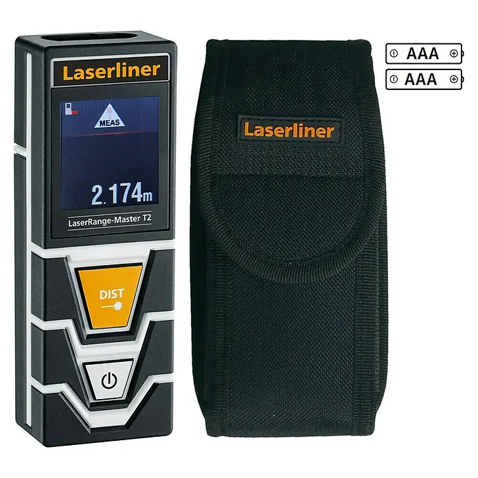 Laserliner Laserentfernungsmesser LaserRange Master T2 - Messbereich: 0,2 - 20 m - Vorderansicht