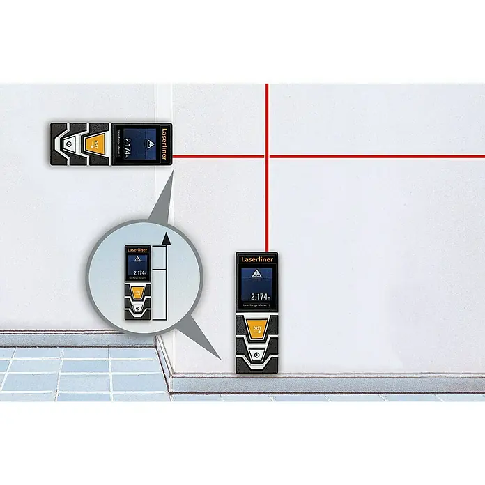 Laserliner Laserentfernungsmesser LaserRange Master T2 - Messbereich: 0,2 - 20 m - Anwendungsbeispiel