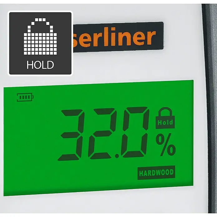 Laserliner Feuchtigkeitsmessgerät MoistureFinder Compact - Geeignet für: Zementestrich - Detailaufnahme