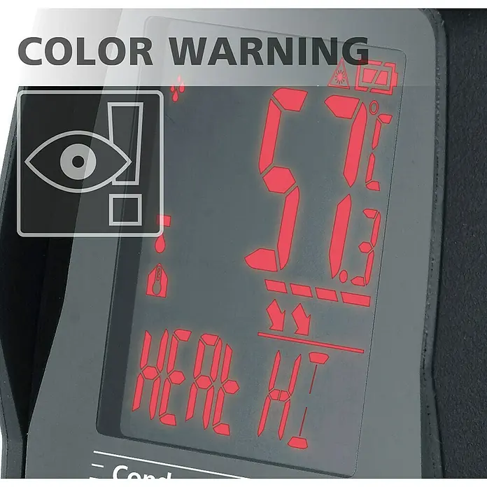 Laserliner Infrarot-Thermometer CondenseSpot Plus - Messbereich Temperatur: -60 °C bis +365 °C (Oberflächen) - Detailaufnahme