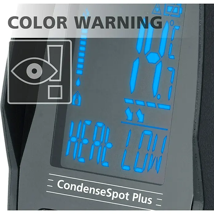 Laserliner Infrarot-Thermometer CondenseSpot Plus - Messbereich Temperatur: -60 °C bis +365 °C (Oberflächen) - Detailaufnahme