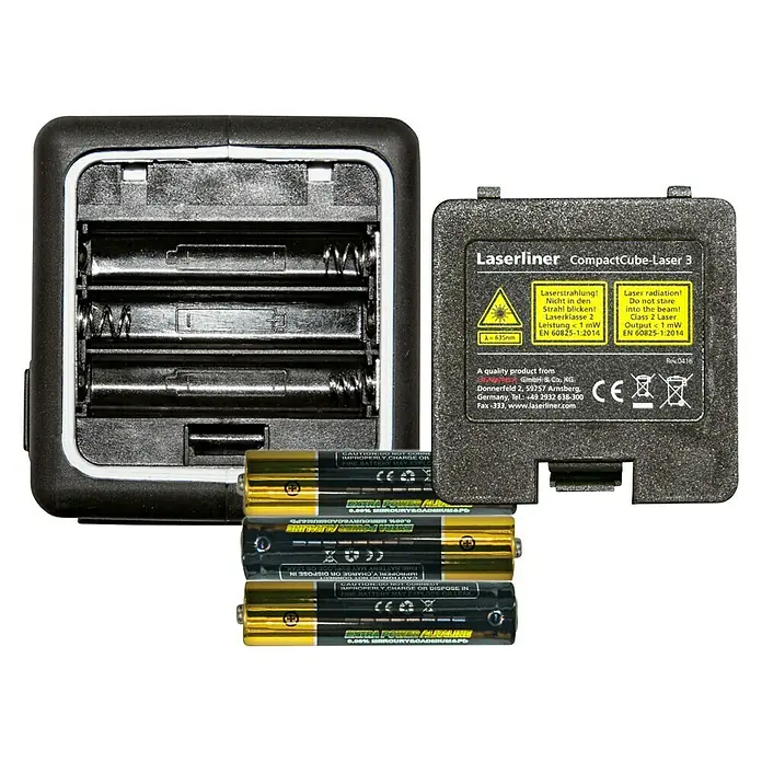Laserliner Kreuzlinienlaser CompactCube 3 - Max. Arbeitsbereich: 15 m - Rückansicht