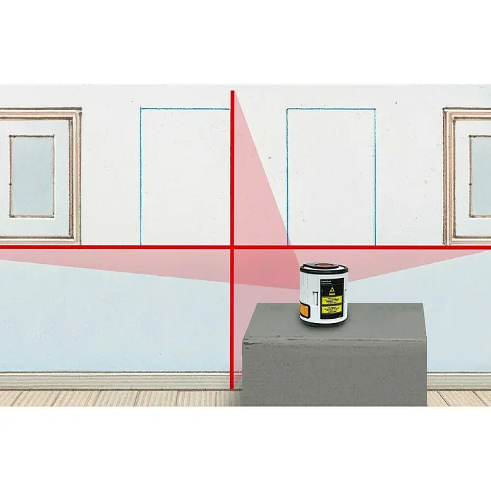 Laserliner Kreuzlinienlaser EasyCross - Max. Arbeitsbereich: 10 m - Anwendungsbeispiel