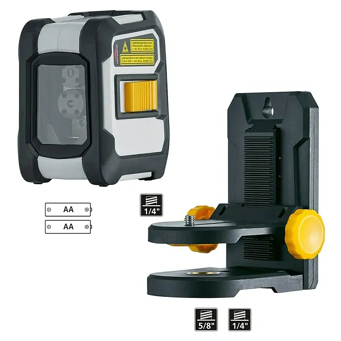 Laserliner Nivel láser en cruz CompactCross Plus - Zona de trabajo máx.: 15 m - Vista angular