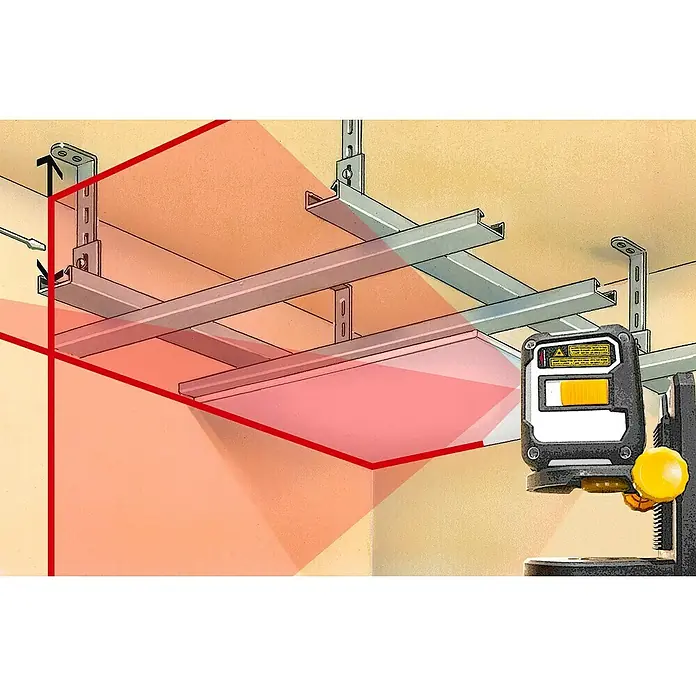 Laserliner Nivel láser en cruz CompactCross Plus - Zona de trabajo máx.: 15 m - Producto en uso