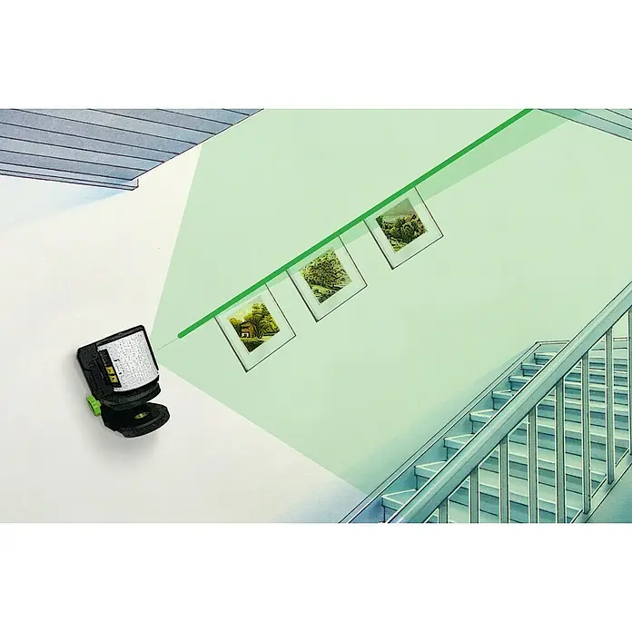Laserliner Kreuzlinienlaser EasyCross Green - Max. Arbeitsbereich: 10 m - Anwendungsbeispiel