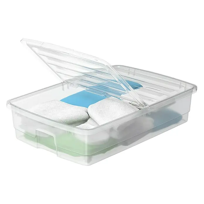 SmartStore Classic Rollenaufbewahrungsbox SmartStore Bedroller - L x B x H: 760 x 510 x 180 mm, Fassungsvermögen: 46 l - Diagonale Ansicht