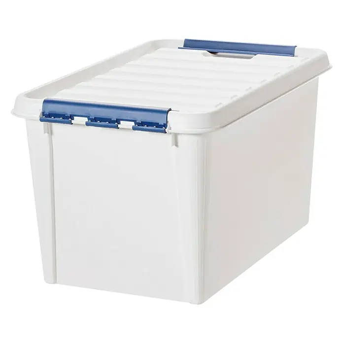 SmartStore Aufbewahrungsbox SmartStore PRO 45 - L x B x H: 590 x 390 x 340 mm, Kunststoff, Weiß - Diagonale Ansicht