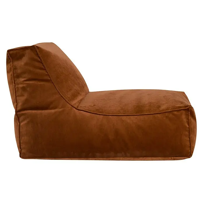 Sitting Point Sitzsack Rock Veluto - Kupfer, 100 x 65 cm, 100 % Polyester - Rechte Seitenansicht