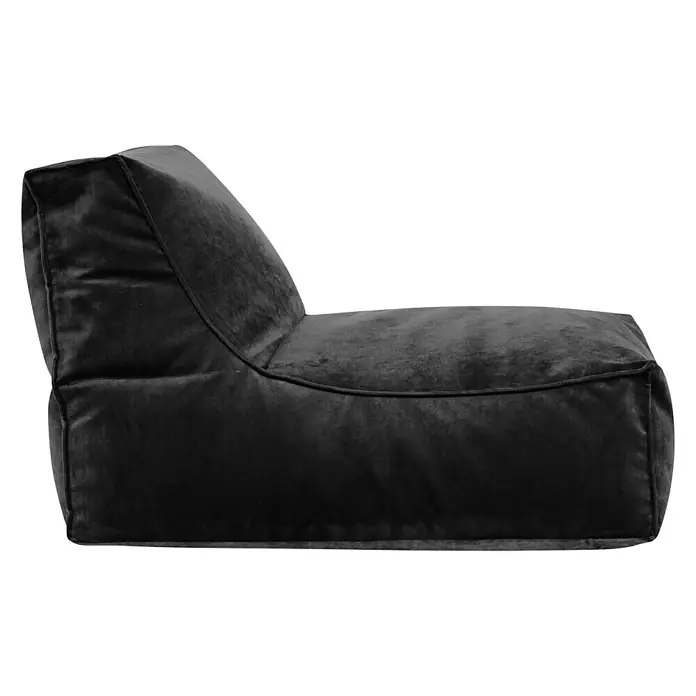 Sitting Point Sitzsack Rock Veluto - Anthrazit, 100 x 65 cm, 100 % Polyester - Rechte Seitenansicht