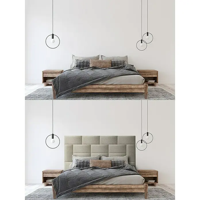 Fllow Deko-Wandpolster Inari - Taupe, L x B: 60 x 30 cm - Stimmungsaufnahme